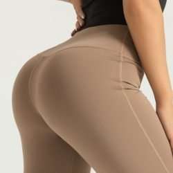 Women's High - Waisted Flare Leggings with Hip - Lifting and Tummy - Control （made of 82.5% polyester and 17.5% spandex, suitable for sports like yoga and running）